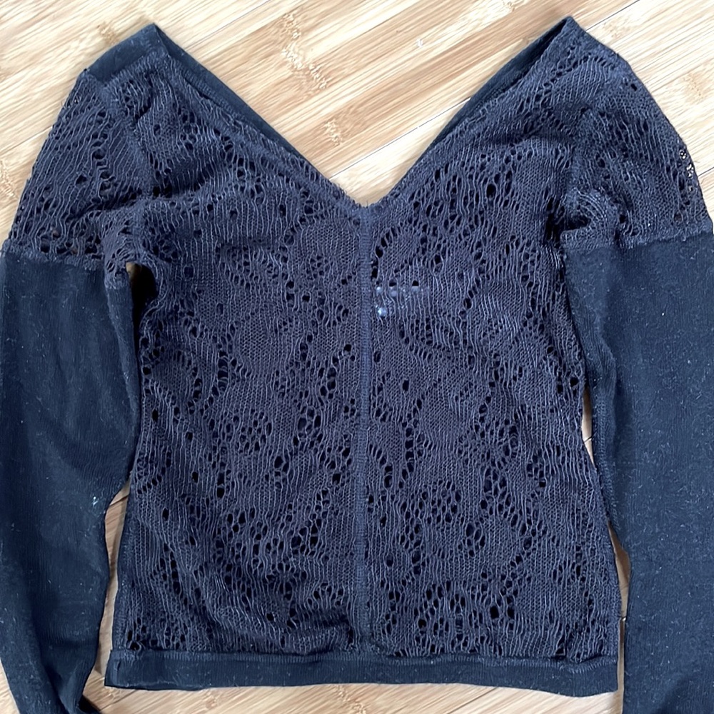 Wear Moi reversible knit dance top. Size medium.